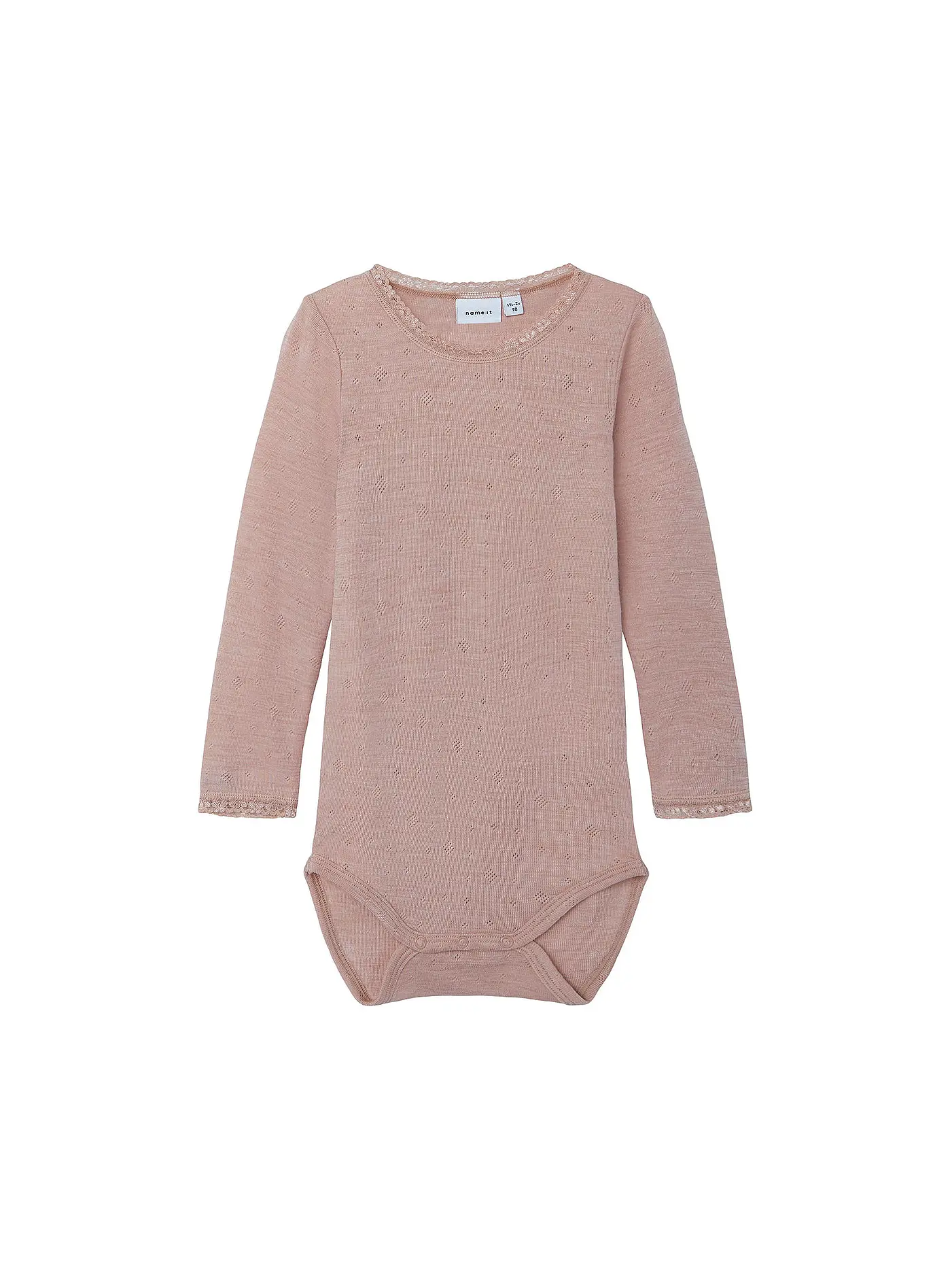 NAME IT | Baby Wollbody NMMWANG WOOL | rosa